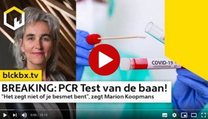 De PCR Test toont geen besmetting aan!